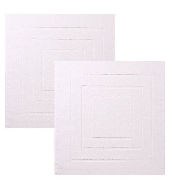 Betz Badematte 2 Stück Badvorleger Palermo Größe 60x60 cm, eingewebte Quadr günstig online kaufen