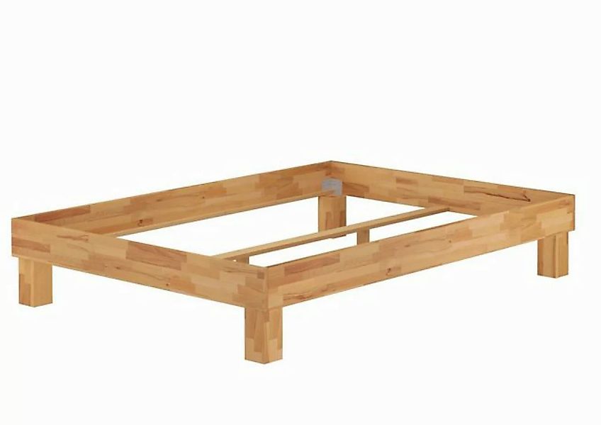 ERST-HOLZ Bett Doppelbett 140x200 Buche natur ohne Zubehör, Buchenholzgeölt günstig online kaufen