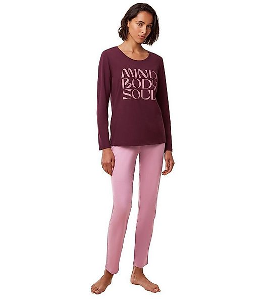 Triumph Pyjama Triumph Damen Pyjama 10221119 Burgundy (1 Stück, 1 tlg., 1 S günstig online kaufen