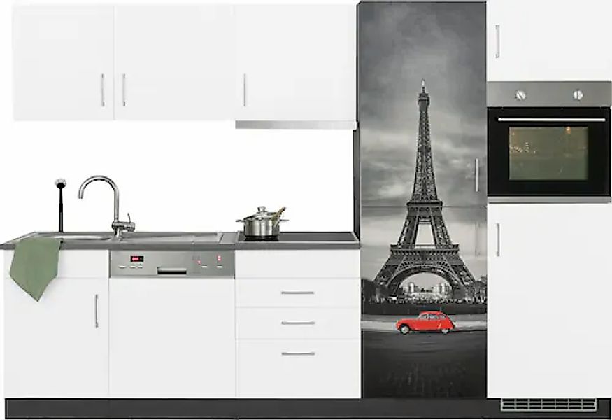 HELD MÖBEL Küchenzeile »Paris«, mit E-Geräten, Breite 290 cm, wahlweise mit günstig online kaufen