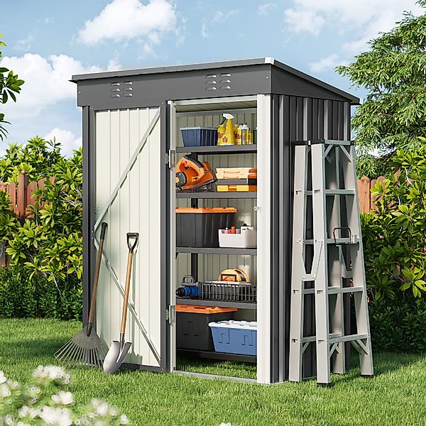 Bealife Gartenhaus Robuster Metall-Gartengeräteschuppen 180 x günstig online kaufen