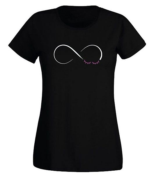 G-graphics T-Shirt Damen T-Shirt - Infinity Lashes Slim-fit-Shirt, mit Fron günstig online kaufen