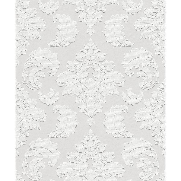 Rasch Vliestapete Wallton 178906 Ornament Weiß 10,05 m x 0,53 m günstig online kaufen
