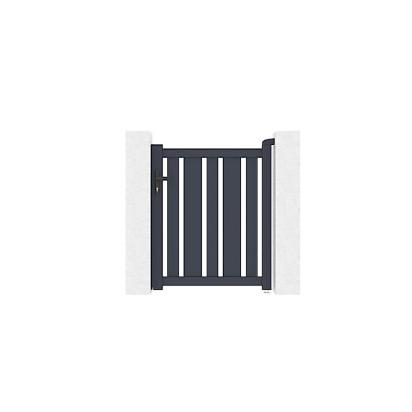 Casanoov Tor 1 M Veymont H 1 2 M Grau & 2 Eifel Pfosten H 166 Cm Grau günstig online kaufen