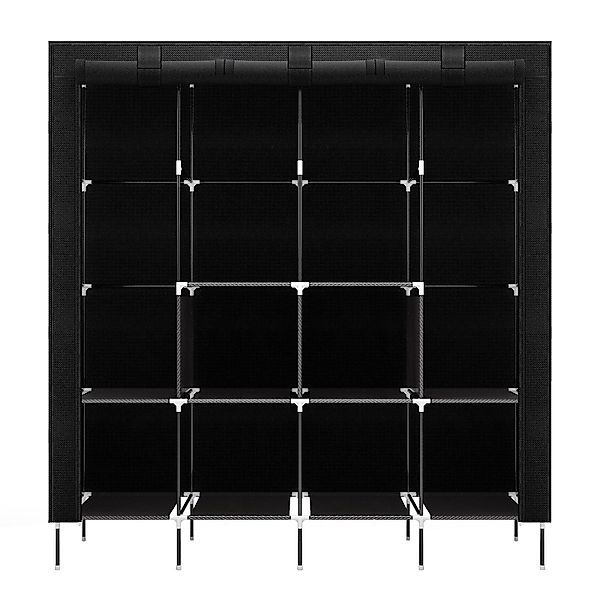 Mondeer Stoffschrank Kleiderschrank mit 4 Kleiderstangen günstig online kaufen