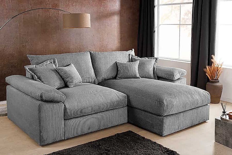riess-ambiente Ecksofa ATMOSPHERE XL 245cm anthrazit günstig online kaufen