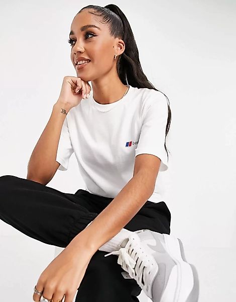 Berghaus – Classic – T-Shirt in Weiß mit Logo günstig online kaufen