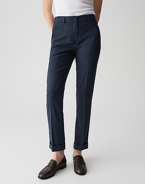 OPUS PANTS Stoffhose LANIA FUNK mit Pepitamuster Ankle, Ecovero Viscose, Au günstig online kaufen