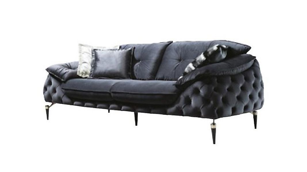 Xlmoebel Sofa Chesterfield-Sofa mit Holzrahmen und Stoffbezug Sitzgruppe 33 günstig online kaufen