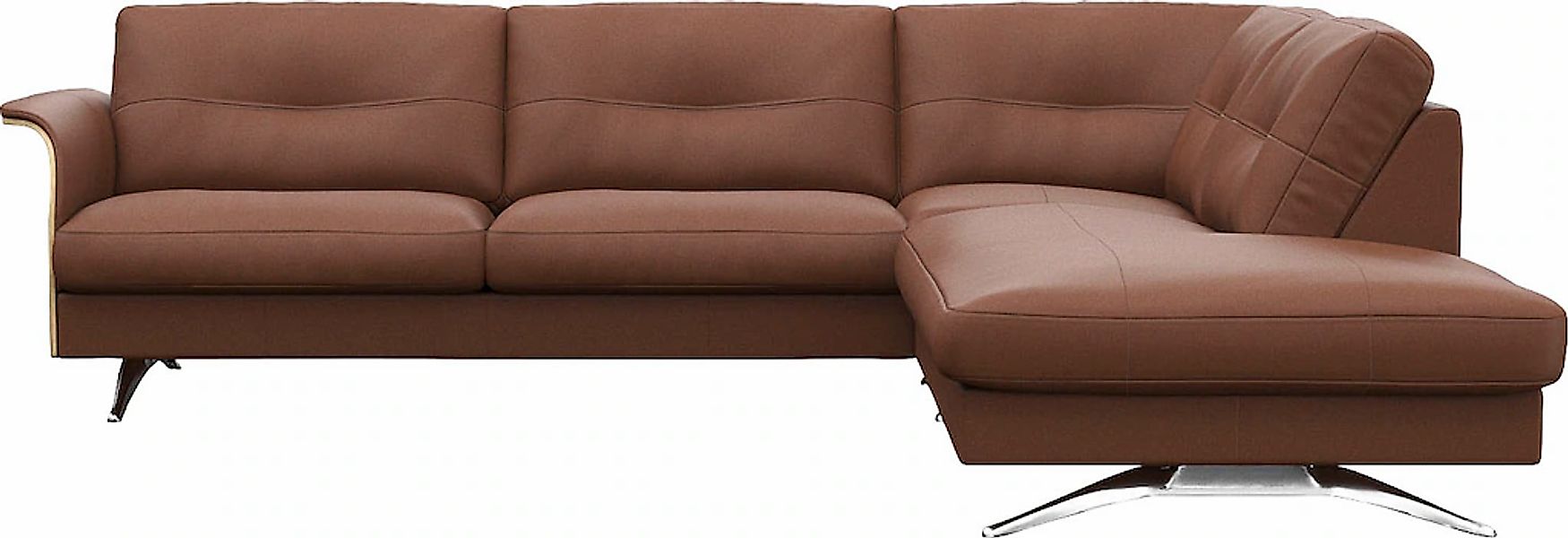 FLEXLUX Ecksofa "Glow, super bequem durch hochwertigem Sitzaufbau mit Feder günstig online kaufen