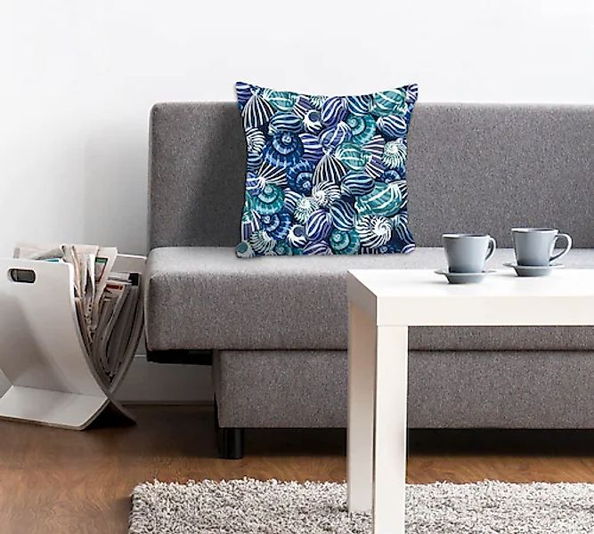 queence Dekokissen »Jenny«, Kissenhülle,Muscheln,Maritim,Strand,Sommer,Deko günstig online kaufen