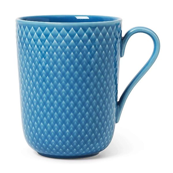 Rhombe Tasse mit Henkel 33cl blau günstig online kaufen