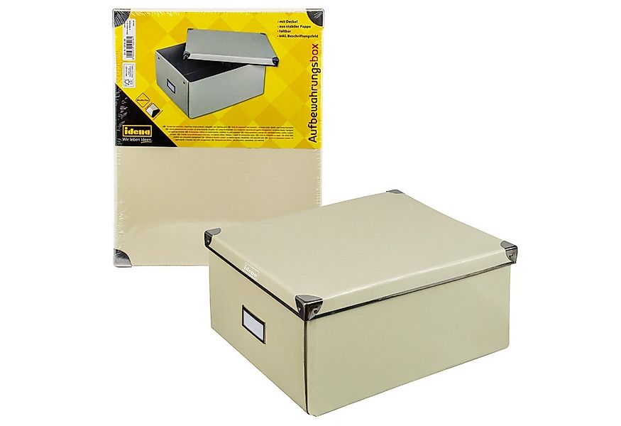 Idena Aufbewahrungsbox Idena 10518 - Aufbewahrungsbox aus festem Karton, De günstig online kaufen