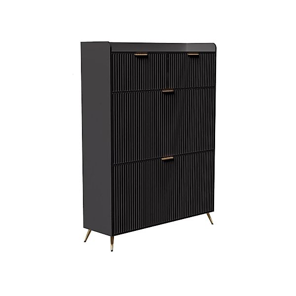 PXloue Schuhschrank 80x24x110cm Schuhaufbewahrung mit Schubladen Metallgrif günstig online kaufen