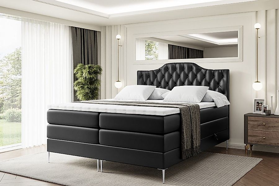 ALTDECOR Boxspringbett VILA-1-F KING (Multipocket-Matratze H4, günstig online kaufen