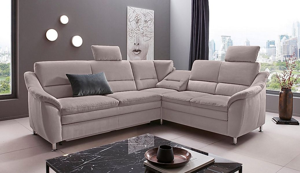 Places of Style Ecksofa Cardoso L-Form, Federkern, wahlweise mit Bett, Schu günstig online kaufen
