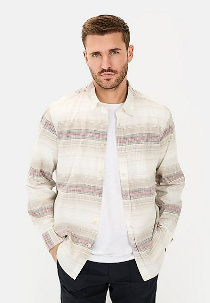 camel active Langarmhemd aus reiner Baumwolle Langarm Kentkragen Kentkragen günstig online kaufen