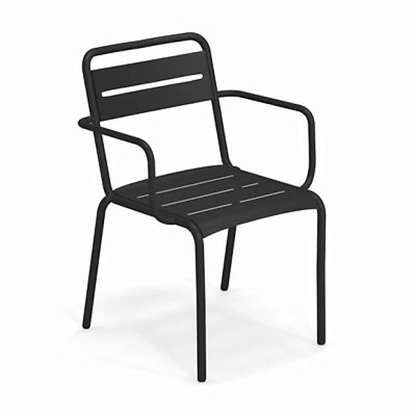 Stapelbarer Sessel Star metall gelb / Aluminium - Emu - Gelb günstig online kaufen