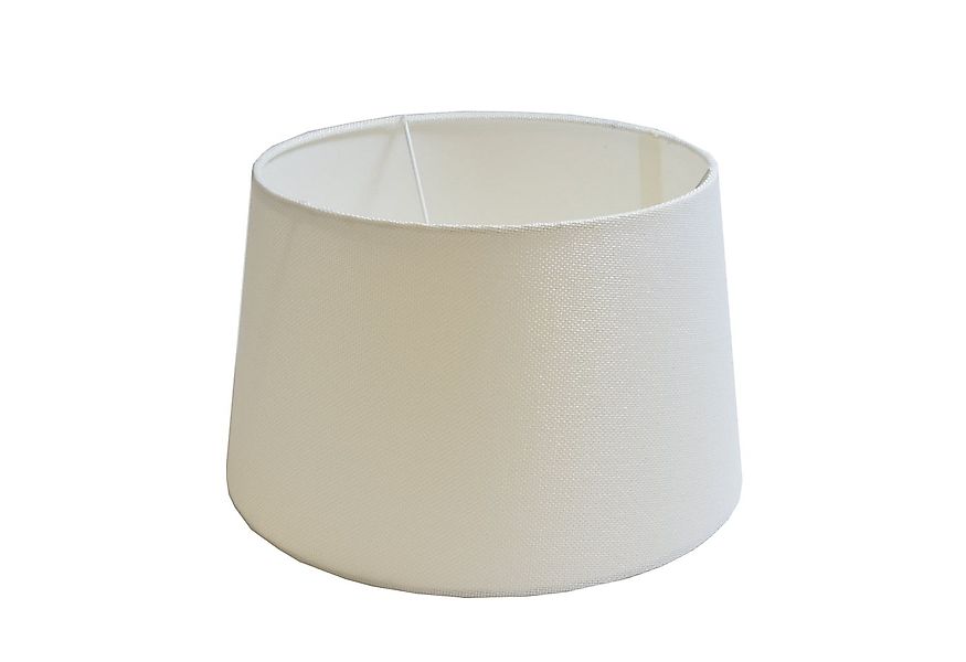 B&S Lampenschirm Lampenschirm rund aus Stoff H 18 x Ø 30 cm für Tisch - Ste günstig online kaufen