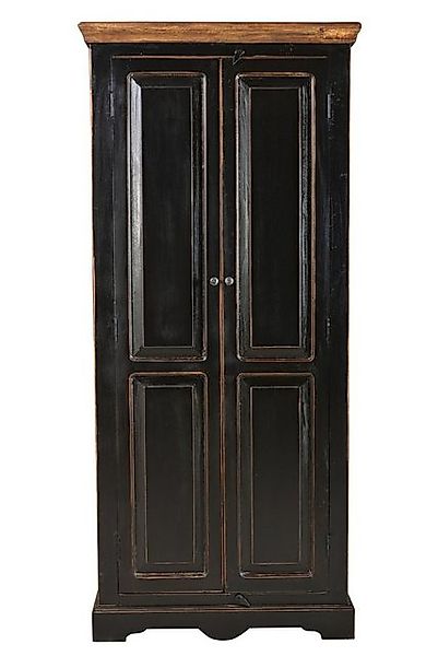 TPFLiving Garderobenschrank Auburn - aus schwarzem Mangoholz (antikes Desig günstig online kaufen