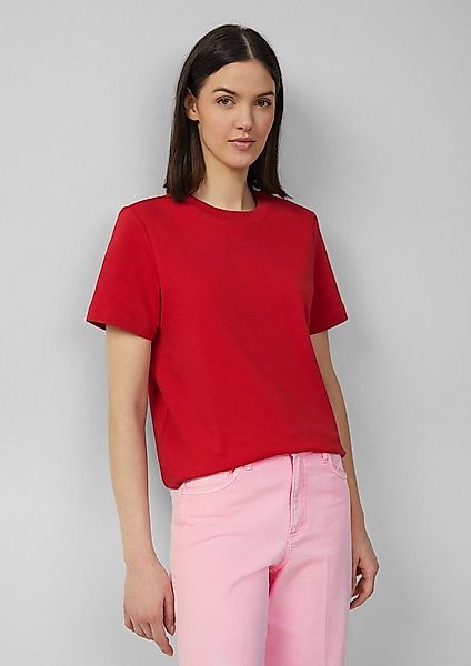 s.Oliver Kurzarmshirt T-Shirt T-Shirt aus Interlockjersey mit Rundhalsaussc günstig online kaufen