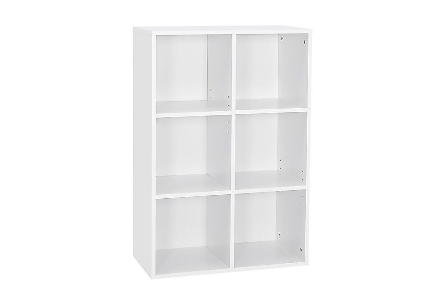 Mondeer Bücherregal Bücherschrank, Würfelregal, Standregal, mit 6 Fächern, günstig online kaufen