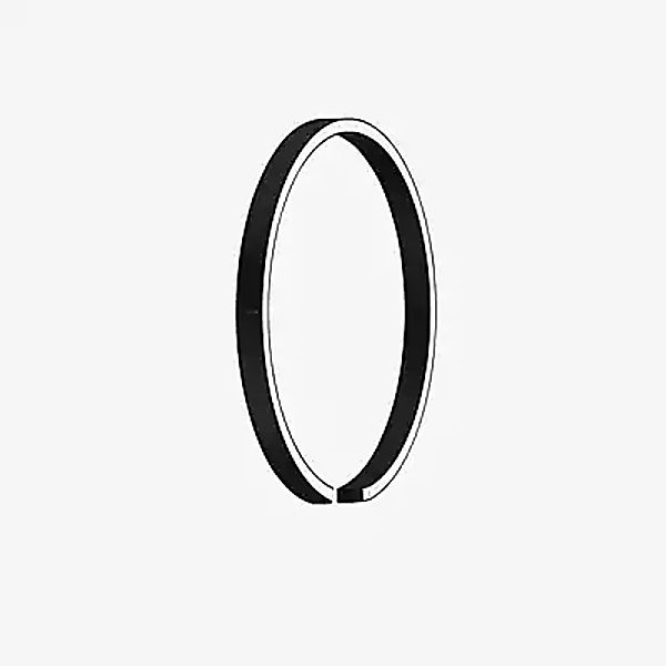 Occhio Mito Sfera Su 40 Leuchtspiegel LED, Kopf schwarz matt - Occhio Air günstig online kaufen