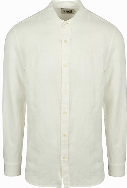 Scotch and Soda Leinen  Mao Hemd weiß - Größe XXL günstig online kaufen