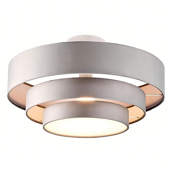 Tukrool Deckenleuchte Deckenlampe Einziehbarer Lampenschirm,Beige Triple günstig online kaufen