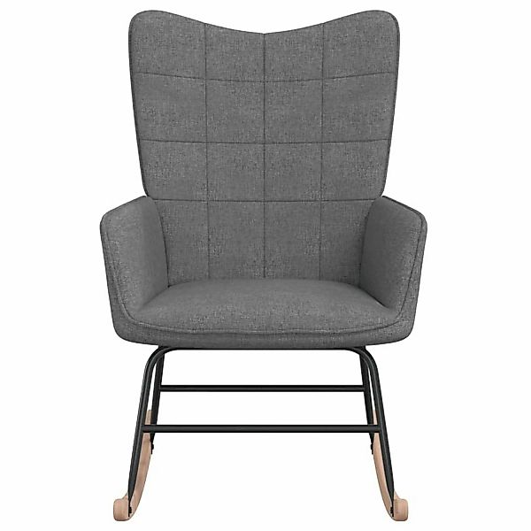 vidaXL Schaukelstuhl Dunkelgrau Stoff Modell 4 günstig online kaufen