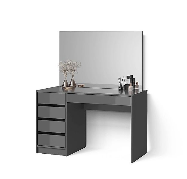 Livinity® Schminktisch Imola, Anthrazit, 120 cm günstig online kaufen