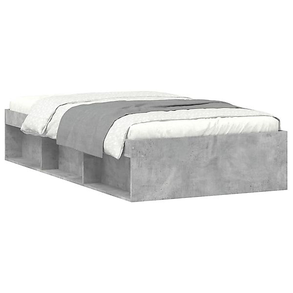vidaXL Bettgestell Betongrau 90x200 cm1909578 günstig online kaufen