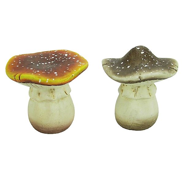 Pilz aus Keramik 5,5 cm Braun-Beige günstig online kaufen