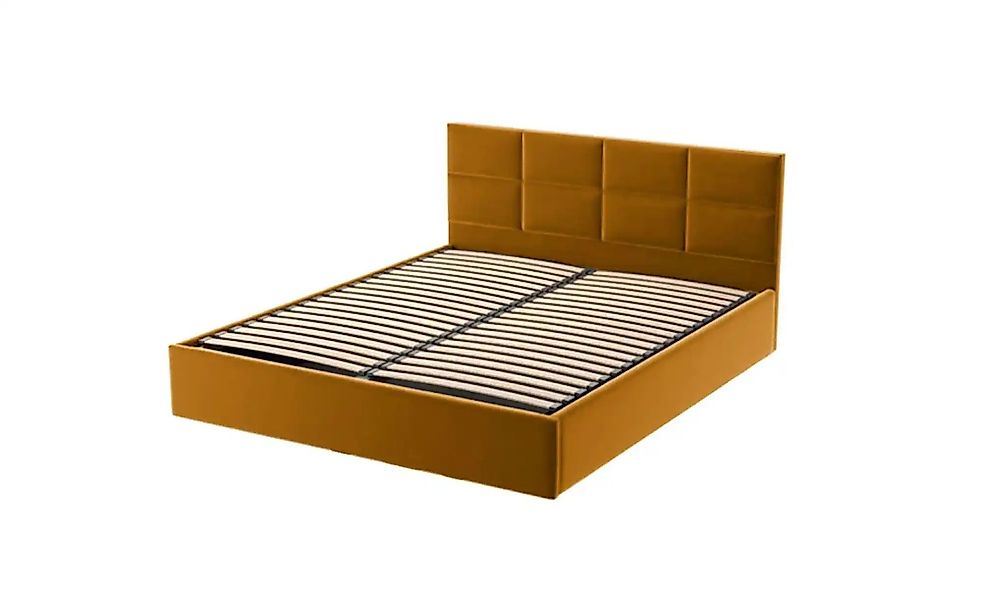 Polsterbett mit Bettkasten Gobi ¦ gelb ¦ Maße (cm): B: 129 H: 90 Betten > P günstig online kaufen