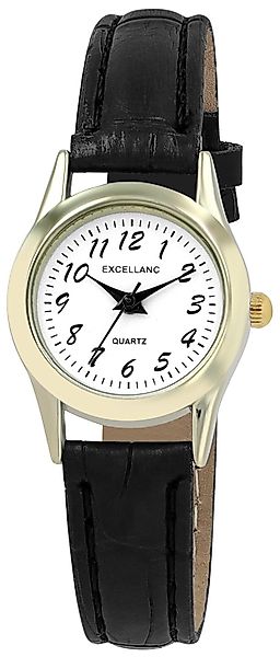 Excellanc Quarzuhr EX0084 mit Lederimitationsband, Mineralglas, günstig online kaufen