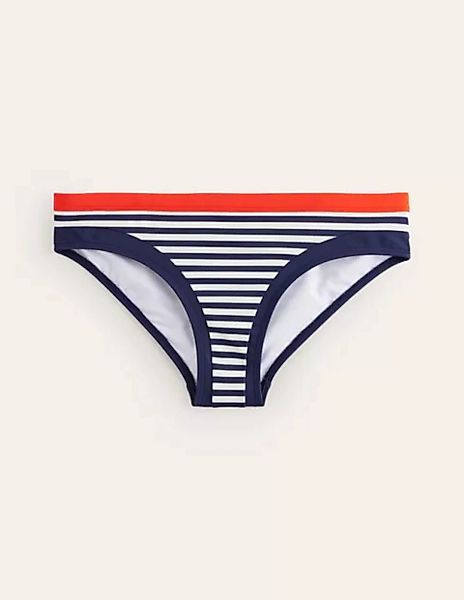Santorini Bikinihose Damen Boden, Rot, Marineblau Streifen günstig online kaufen