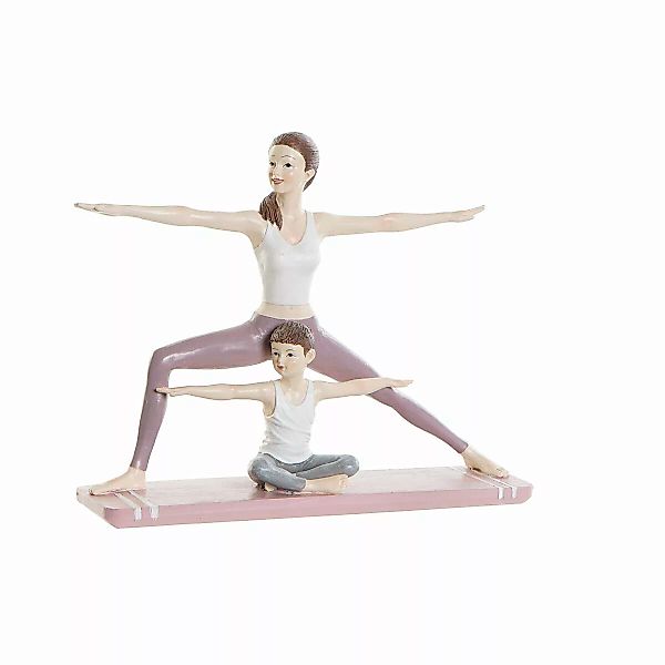 Deko-figur Dkd Home Decor Rosa Harz Yoga (24 X 6,5 X 19,5 Cm) günstig online kaufen