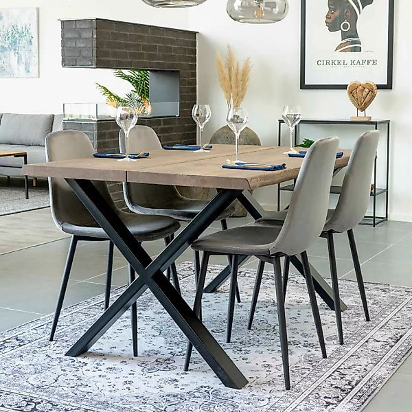 Esszimmersitzgruppe modern Schalenstühle Tisch 140x95 (fünfteilig) günstig online kaufen