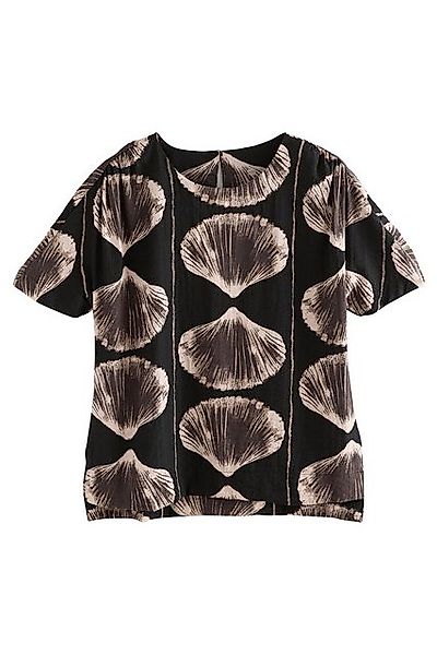 Next T-Shirt Kastiges T-Shirt aus Strukturmaterial (1-tlg) günstig online kaufen