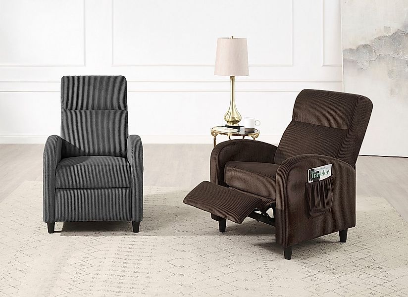 ATLANTIC home collection Relaxsessel Tom, mit Relaxfunktion, inklusive seit günstig online kaufen