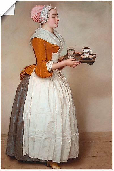 Artland Wandbild "Das Schokoladenmädchen. Um 1744/45" Frau 1 Stk. tlg. als günstig online kaufen