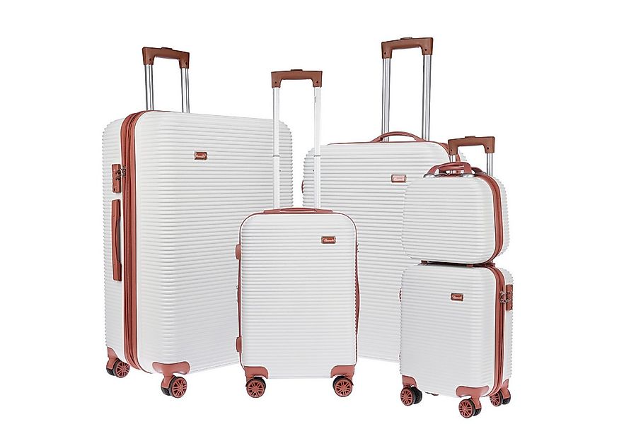 Weissmantel Kofferset 5er Koffer Set Hartschalenkoffer Kofferset XL Bordgep günstig online kaufen