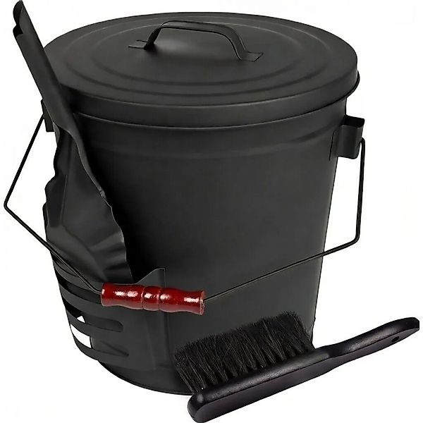 BLACK OAK Ascheeimer STROMBOLI 20L mit Schaufel und Handfeger – Aschebehält günstig online kaufen