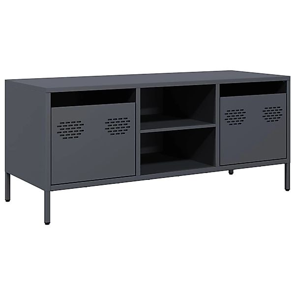 vidaXL TV-Schrank Anthrazit 101,5x39x43,5 cm Kaltgewalzter Stahl 851300 günstig online kaufen