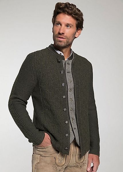 Spieth & Wensky Trachtenstrickjacke Gent (1-tlg) mit Stickmuster günstig online kaufen