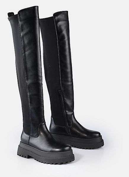 Buffalo PLUTO Overkneestiefel Langschaftstiefel, Festivalboots mit Stretchs günstig online kaufen