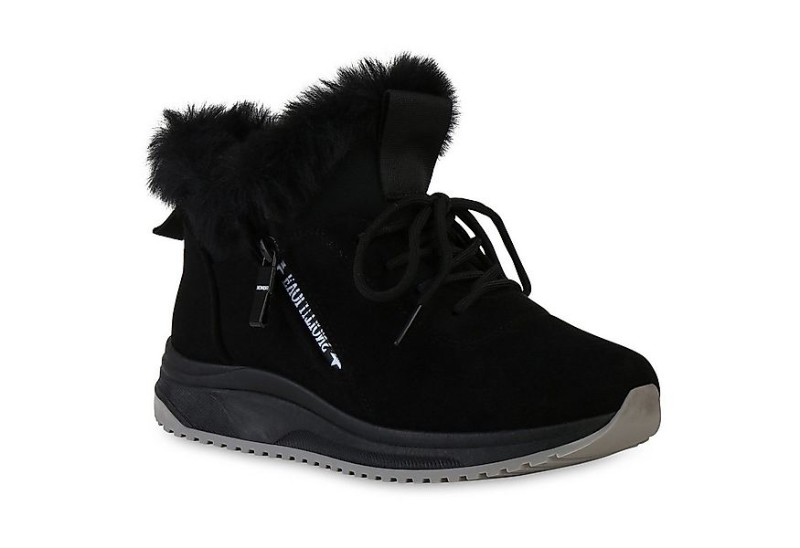 VAN HILL 841397 Sneaker Damen Warm Gefütterte Sneaker Low Bequeme Kunstfell günstig online kaufen