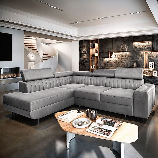 Masseno Ecksofa NOLA mit Schlaffunktion L-Form, günstig online kaufen