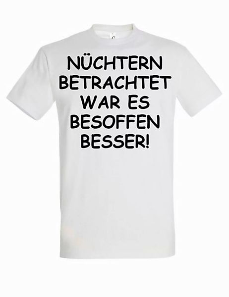 Youth Designz Print-Shirt Herren T-Shirt "Nüchtern betrachtet" lustig Print günstig online kaufen