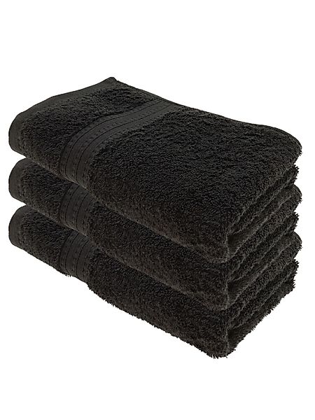 Julie Julsen Handtücher 3-Handtücher-Schwarz, Bio-Baumwolle (3-St) günstig online kaufen
